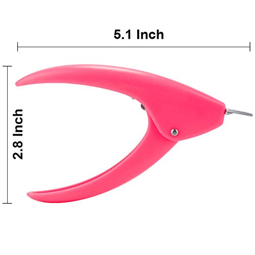 Pink Acrylic Nail Clipper Sharp Stainless Steel Cutter for Nail Tips