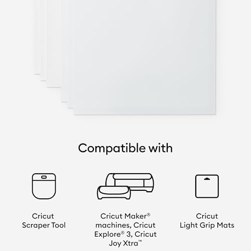 Cricut Printable Waterproof Sticker Set - Transparent, 6 Sheets