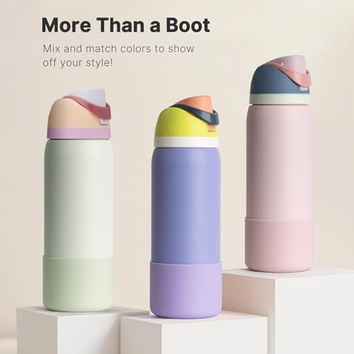 Pink Silicone Boot for Owala 40oz Water Bottle - Impact-Resistant Sleeve