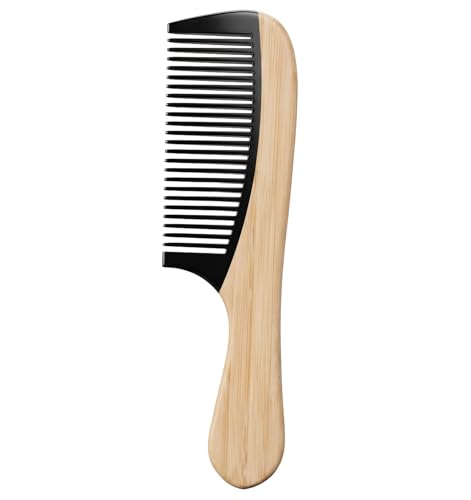 Wooden Wide Tooth Comb - Eco-Friendly Anti-Static Bamboo Hair Comb