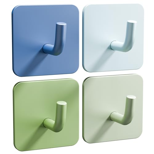 DEKAZIA Kids Wall Hooks - Blue-Green Self-Adhesive Coat Hooks