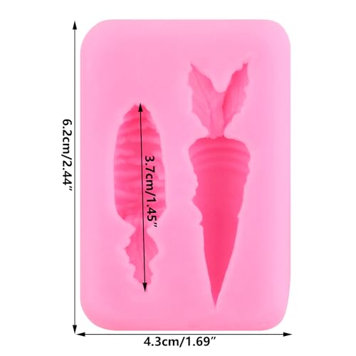 Carrot Silicone Fondant Mold for Cake Decorating & Candy