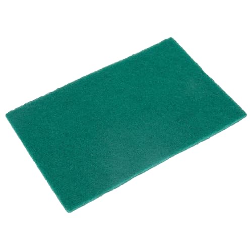 Heavy-Duty Green Scouring Pads - 9x6 Inch No-Scratch Cleaning Sponges (10 Pack)