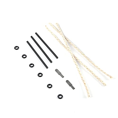 YUSUD Permanent Match Replacement Accessories Kit - 3 Flint Rods, Wicks & Waterproof Rings