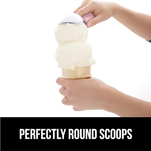 Gorilla Grip Heavy Duty Ice Cream Scoop - Professional Pink
