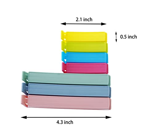 Yarall 30 PCS Plastic Food Bag Clips - Curved Design for Freshness