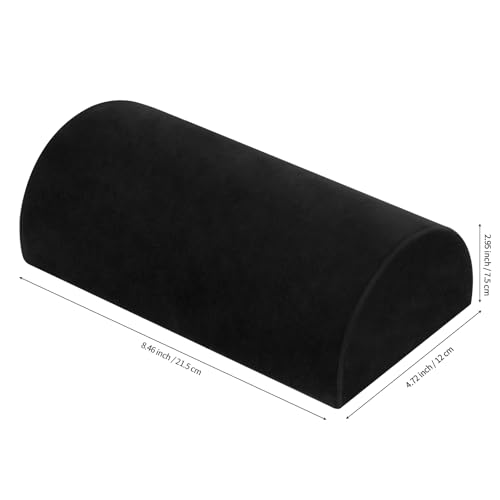 KUKUVR Velvet Half Moon Bracelet Display Stand Black Jewelry Organizer