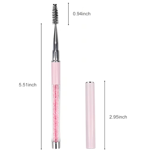 Kootinn Portable Mascara and Eyelash Brush Set with Caps