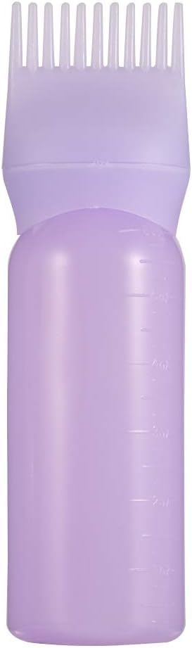 Root Comb Applicator Bottle for Hair Dye and Shampoo - 11oz Purple