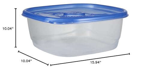 Glad GladWare 104 Oz Square Food Storage Containers, 3 Count