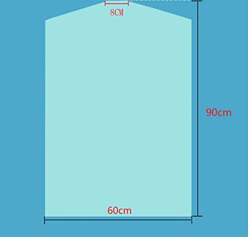 20 Pack Clear Plastic Garment Bags - Waterproof Dust Covers