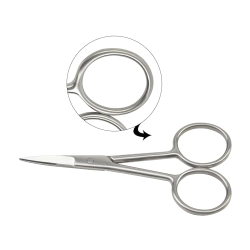 Stainless Steel Cuticle Scissors for Nail and Facial Hair Grooming