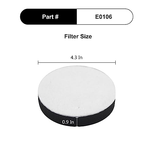 Replacement Vacuum Filter Pack for Eureka Upright Vacuums - E0106 Compatible