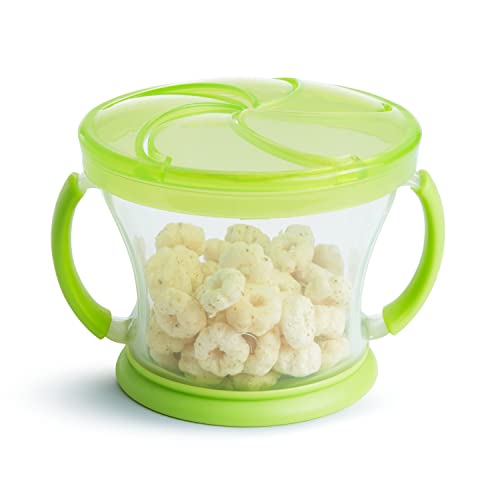 Munchkin Snack Catcher Toddler Snack Cups, No Spill, 2 Count - Blue/Green