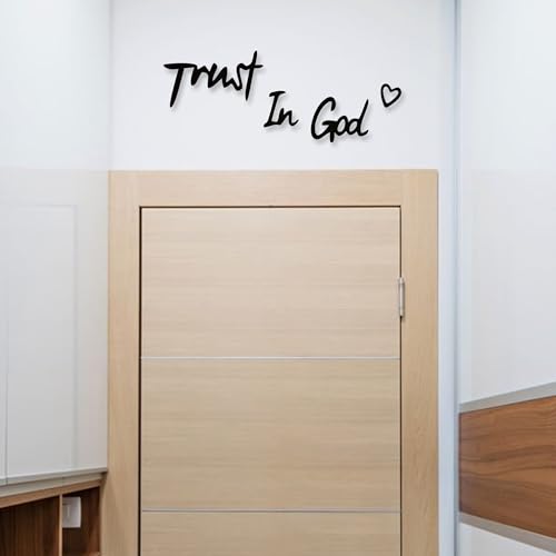 Trust in God Wall Art - 22.8"L x 5.8"W Christian Decor