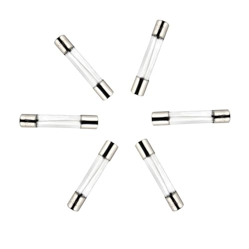 20A 250V Microwave Fuse - 6 Pack Fast-Blow Glass Fuses