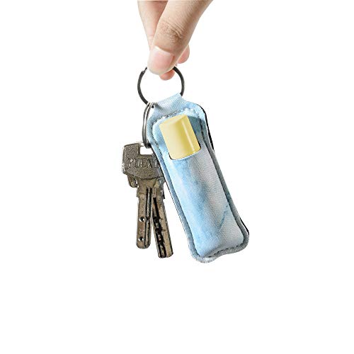 Neoprene Lipstick Holder Keychain 5-Pack Lip Balm Pouch Travel Accessories