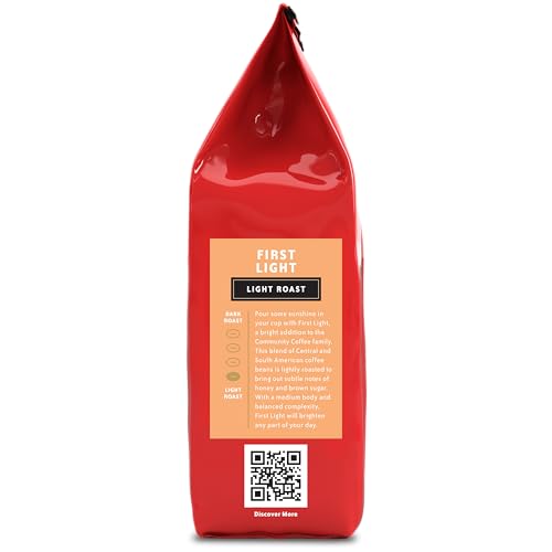 Community Coffee First Light Blend, Light Roast Ground Coffee, 12 oz (6 Pack)