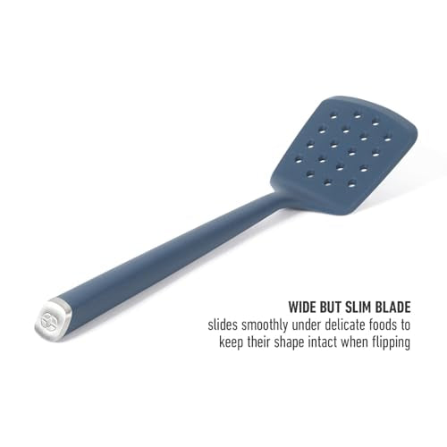 Calphalon Silicone Slotted Turner, Heat-Resistant Nonstick Spatula