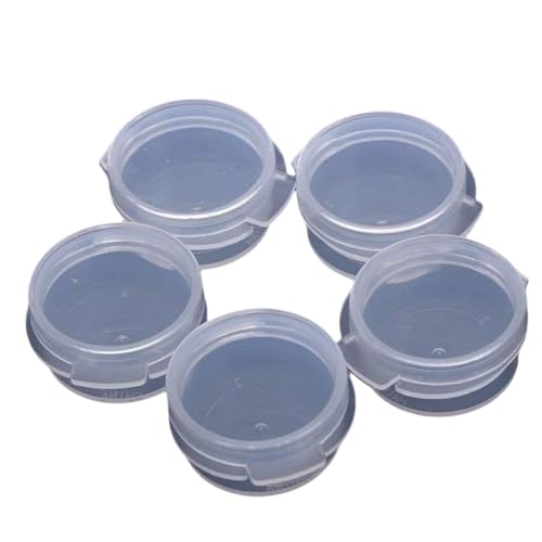 Transparent Plastic Cosmetic Jars 5g - 3 Pack Travel Sample Containers