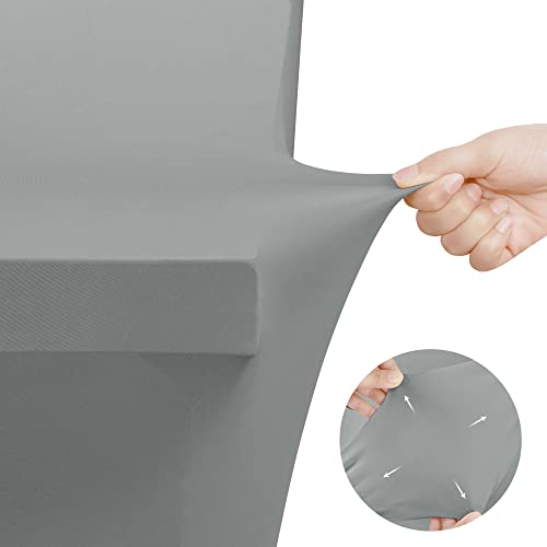 Utopia Kitchen 6FT Grey Spandex Table Cloth - 2 Pack
