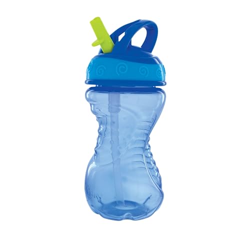 Nuby Flip-It Easy Grip Sippy Cups - 10 oz, No-Spill Straw, 2 Pack
