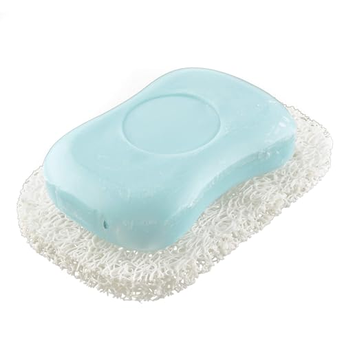Snowkingdom White 4-Pack Soap Saver Holders for Bar Soap Bathroom Shower Kitchen