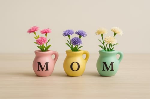 Mini Vase Magnets for Fridge - Unique Gifts for Mom