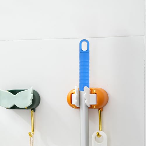 Mop Handle End Cap Replacement - 2 Non-Slip Grips with Hanging Hole