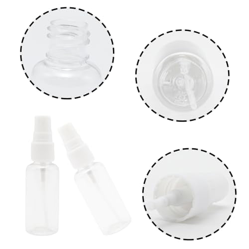 Yinluluna 3Pcs Mini Travel Spray Bottles 1oz Plastic Fine Mist Containers