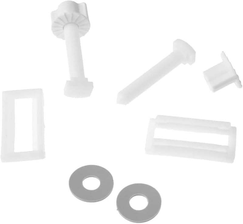 Universal Toilet Seat Screws and Nuts Kit - 2Pcs Durable Plastic Fasteners