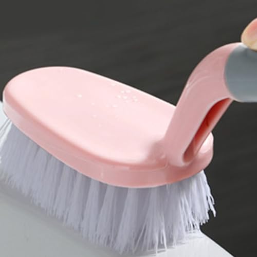 Cyrank No-Scratch Shower Scrubber & Long Handle Tile Tub Cleaning Brush
