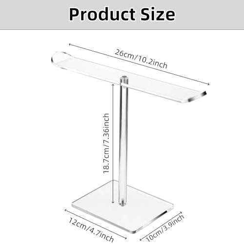 Acrylic Headband Holder Organizer for Women & Girls - Compact Display Stand