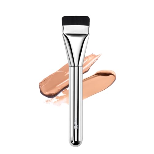 MSQ Flat Foundation Brush and Korean Makeup Spatula Brush for Liquid Foundation
