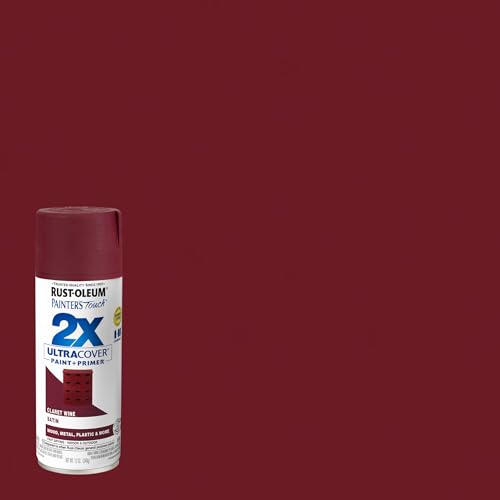 Rust-Oleum Painter's Touch 2X Satin Claret Wine Spray Paint, 6 Pack