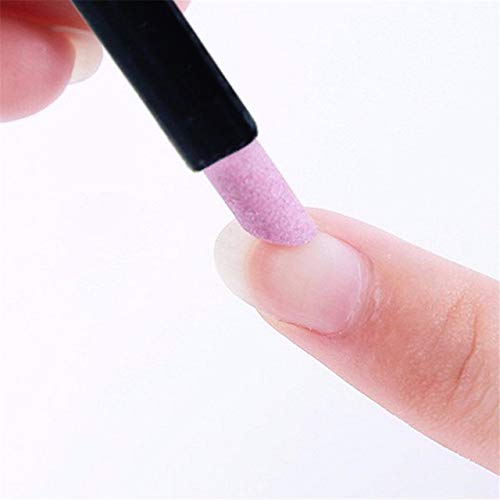 Yimart 5-Piece Stone Sanding Nail File and Cuticle Remover Pen Set