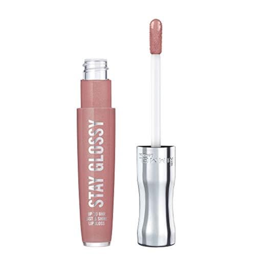 Rimmel Stay Glossy Lip Gloss - 130 Blushing Belgraves, 0.18 oz
