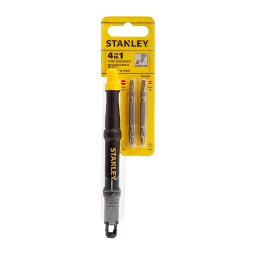 STANLEY 4-in-1 Pocket Screwdriver with Magnetic Bits