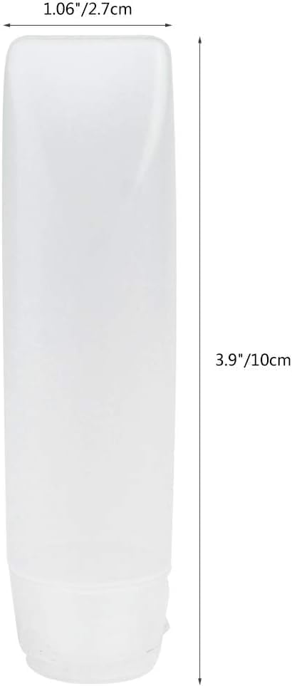 Jinshining 5-Pack 1 oz Travel Bottles Empty Refillable Squeeze Containers