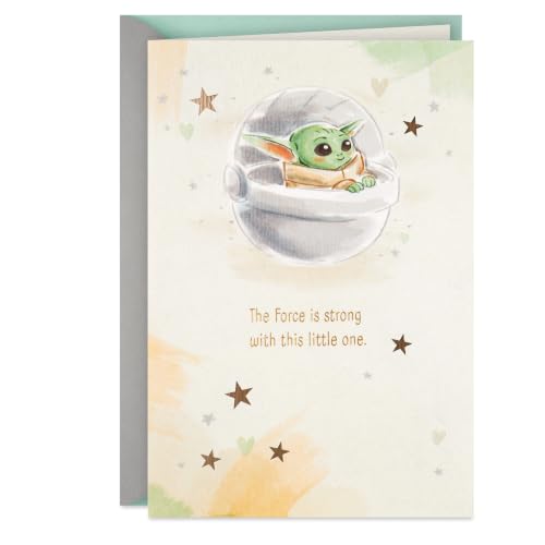 Star Wars Baby Shower Card - Baby Yoda Congratulations Card