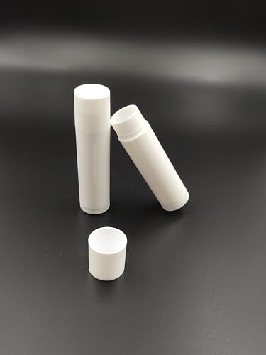 25Pcs Empty Lip Balm Tubes 5g - Refillable White Chapstick Containers