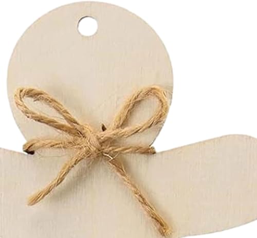 30pcs Wooden Gingerbread Man Ornaments for Christmas DIY Crafts Unfinished Decor
