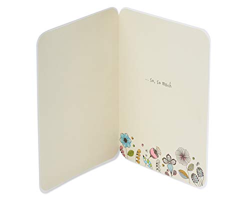 Papyrus Handmade Thank You Card - So, So Much Flower Bike Design