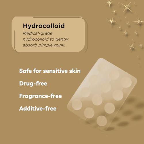 Icon Hydrocolloid Acne Pimple Patches 72 Count - Nighttime Blemish Spot Stickers