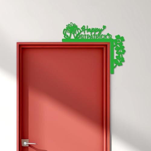 St. Patrick's Day Wooden Shamrock Door Corner Decor - 11x8.9in