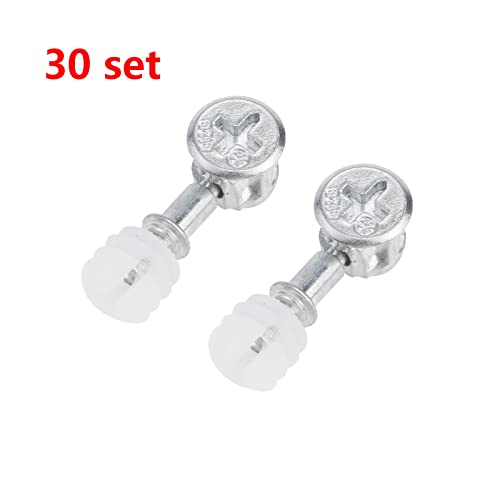 Antrader Furniture Cam Lock Connecting Fittings - 30 Sets