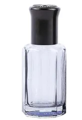 Black Glass Roller Bottle 10ml Refillable Perfume Sample Container