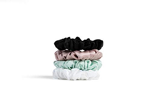 HAI LIL' SILKY Silk Scrunchie Elastic Hair Tie Aqua