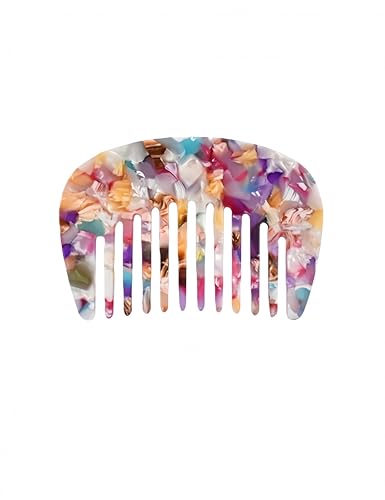 PAVNSO Wide Tooth Mini Comb Travel Portable Hair Comb for Curly Hair