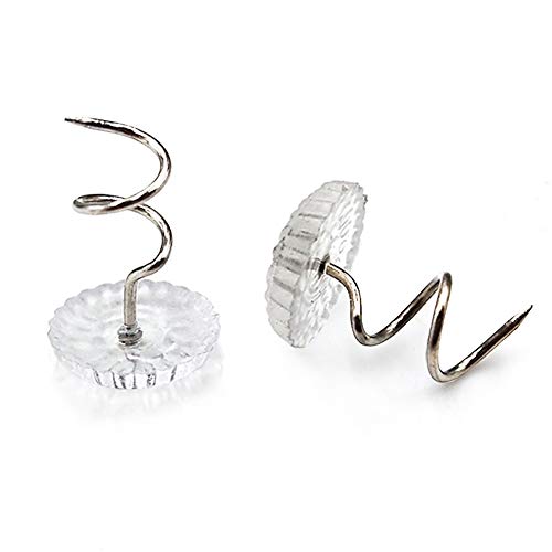 200 pcs Transparent Twist Pins for Bedskirts & Upholstery